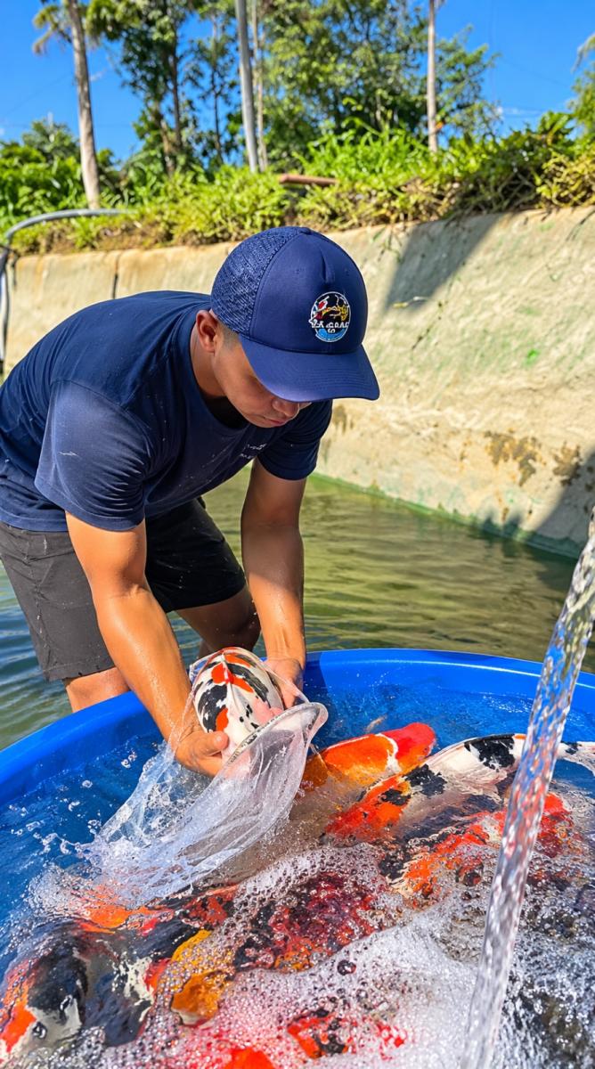 Handling koi