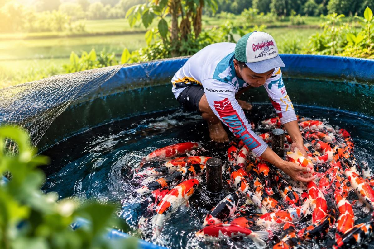 Sagara Koi Center farm
